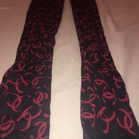 Chanel cc logo tights hosier one size - Picture 5 of 6